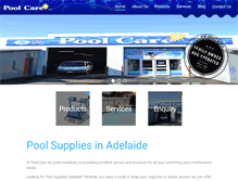 Tablet Screenshot of poolcaresa.com.au